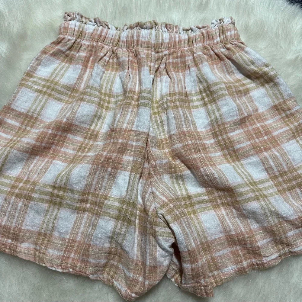 NWT AE Pink Plaid Beach Shorts